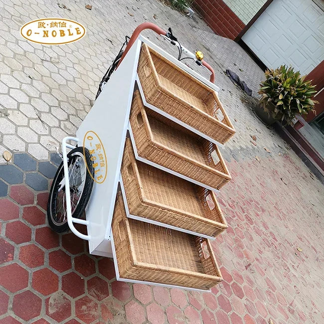 3 Wheel Electric Food Cart /street Food Vending Cart Bikes Selling Snacks