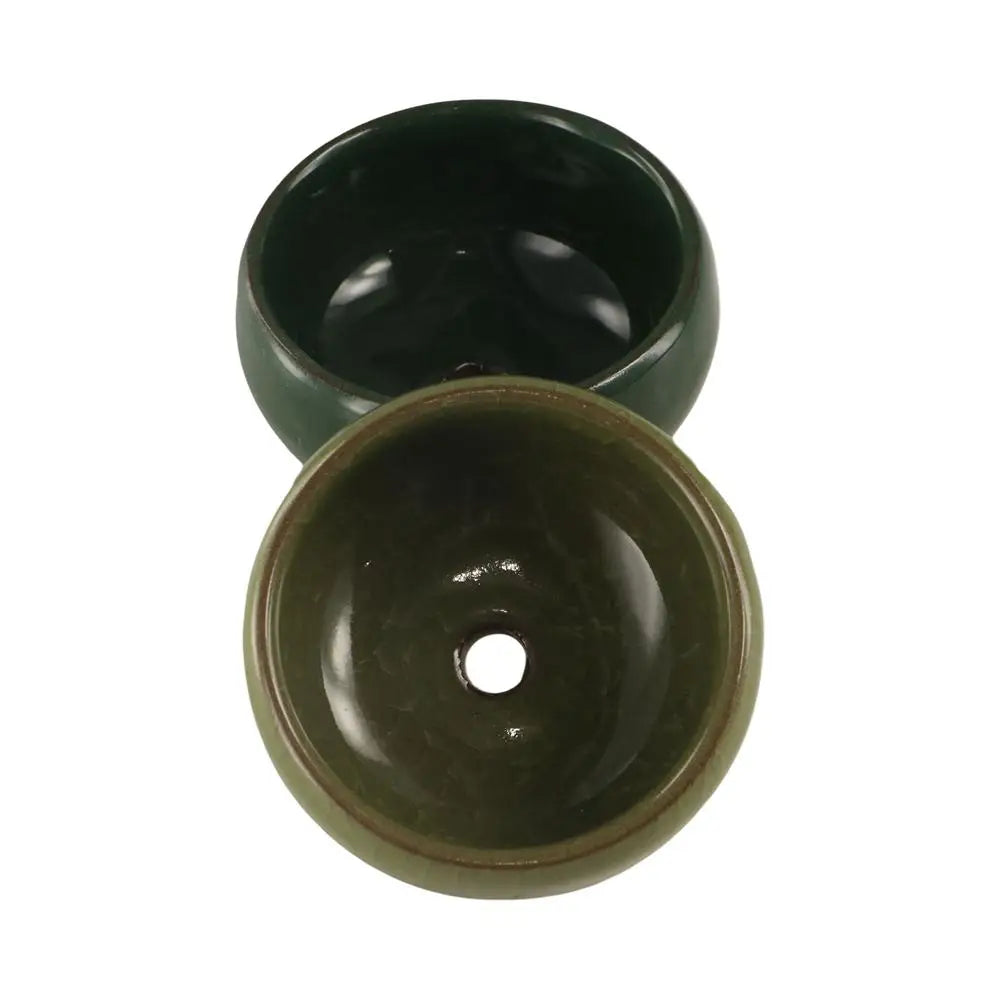 Durable Breathable Ice-Crack Glaze Ceramic Flowerpots Thickened Perforated Succulent Flowerpot Mini Cute Plants Planter Office