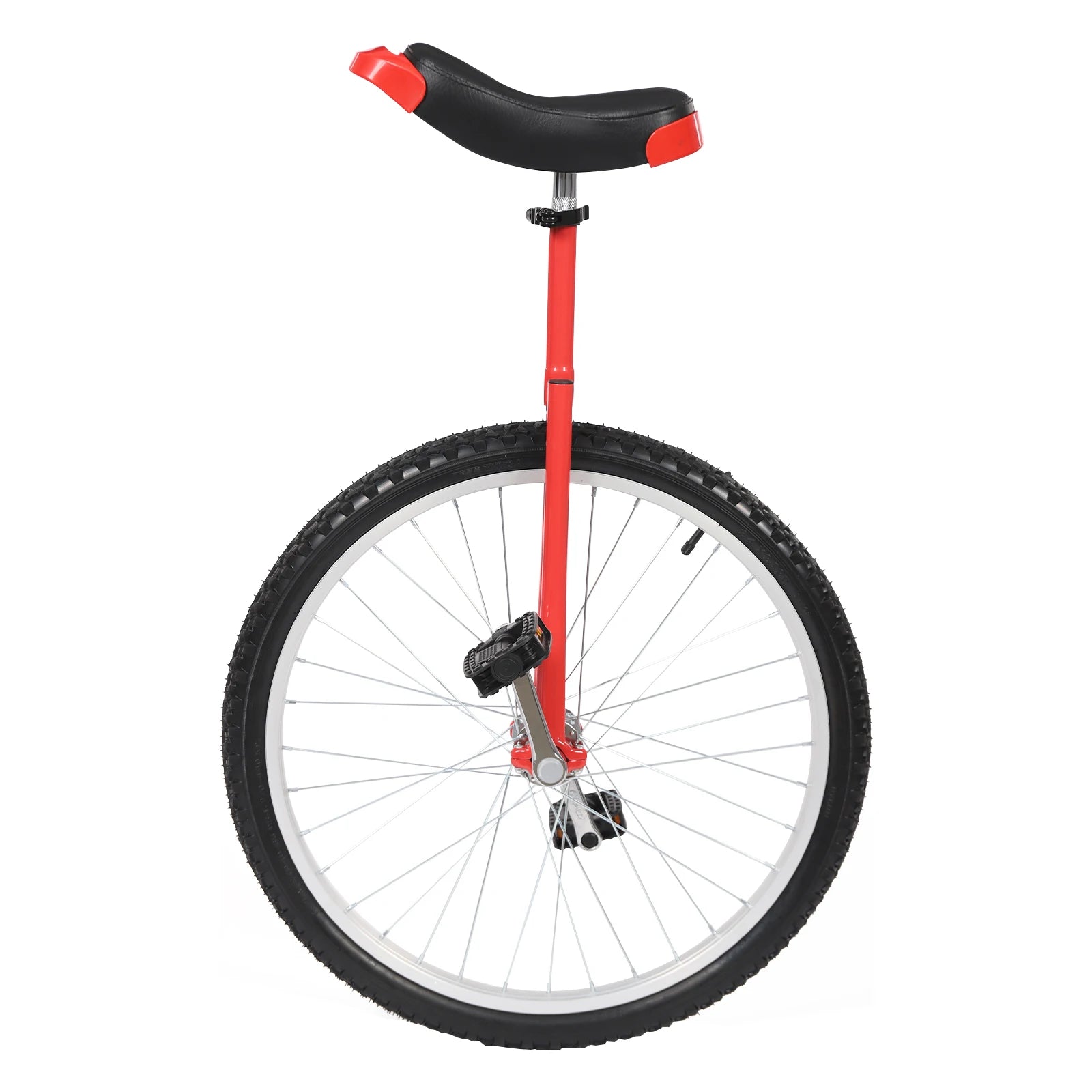 24-inch Wheel Unicycle Height Adjustable Unicycle Black/Yellow/Blue/Red Steel One Wheel Bike For Cycling Balance Training