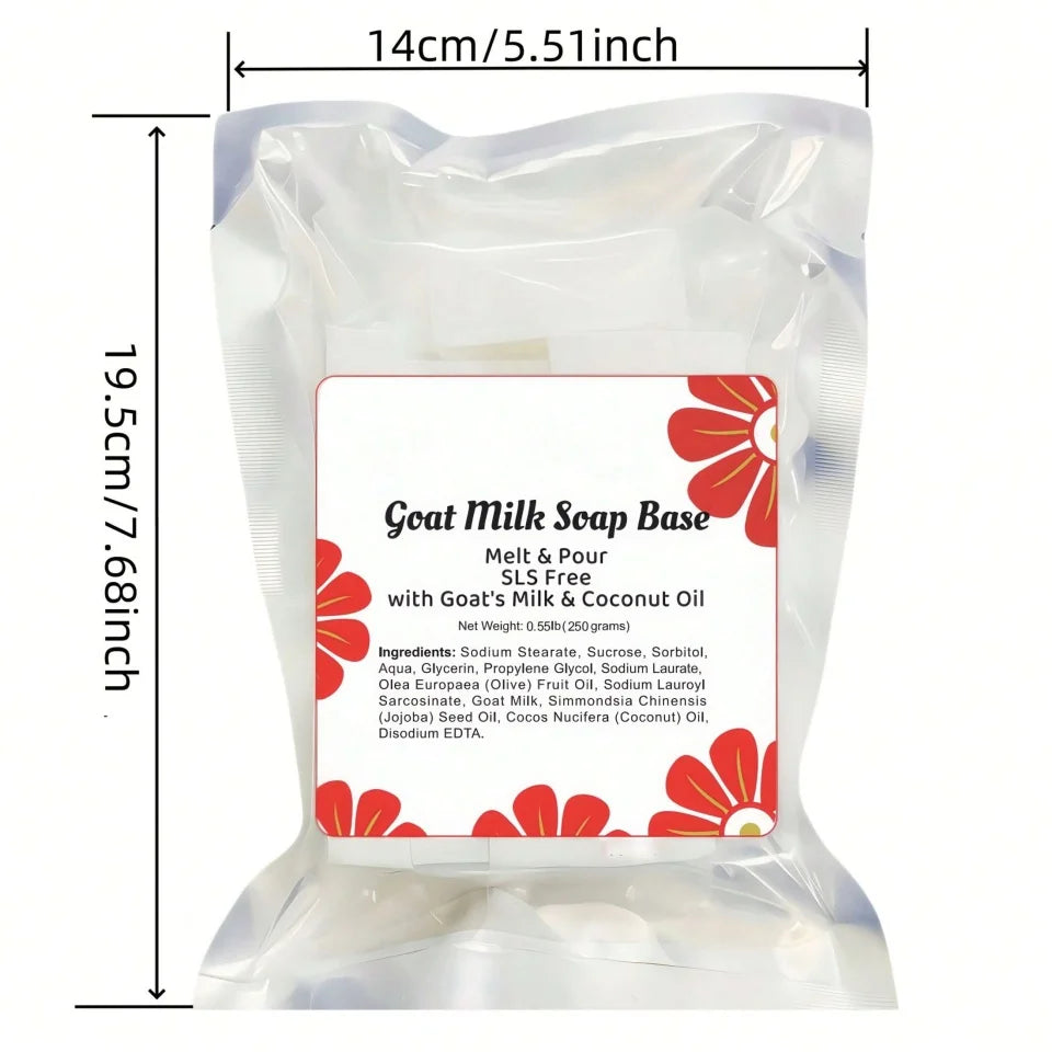 250g Melt and Pour Soap Base Glycerin for DIY Crafting Gift, Moisturizing and Gentle on Skin, Perfect for Soap Making Supplies