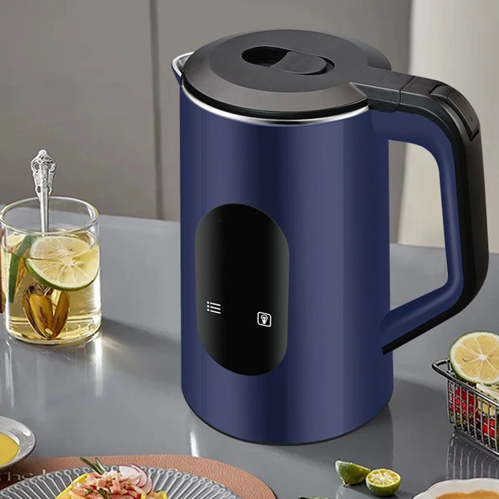 2.2L Stainless Steel Electric Digital Display Large Tea Kettle Auto-Shutoff Thermal Water Kettle 1500W Fast Boil Boil Water Pot