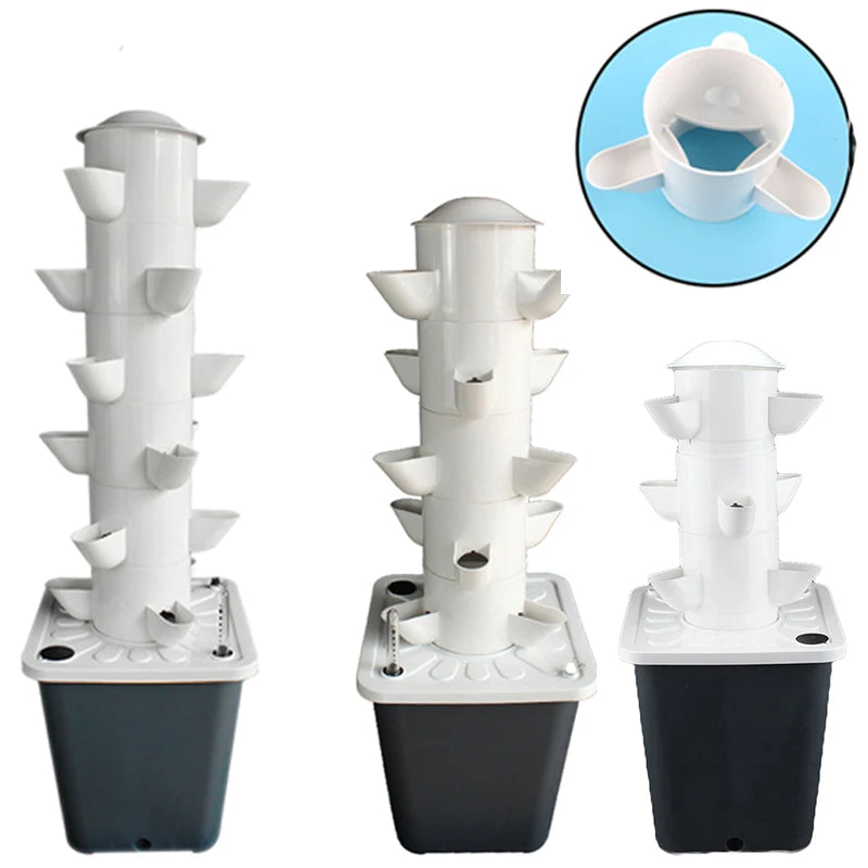 DIY Hydroponic Growing System Home Vertical Tower Veg Planter Indoor Vegetable Fruits Soilless Cultivation Equipment
