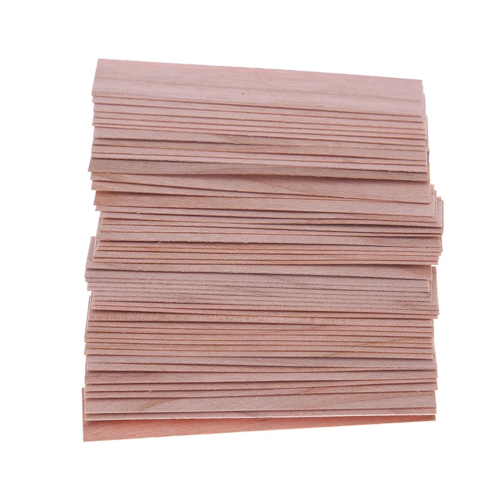 50/100PCS Wooden Candle Wicks Smokeless Candle Wicks Handmade Candles Soy or Soy Parffin for DIY Candles Making Supplies Tools