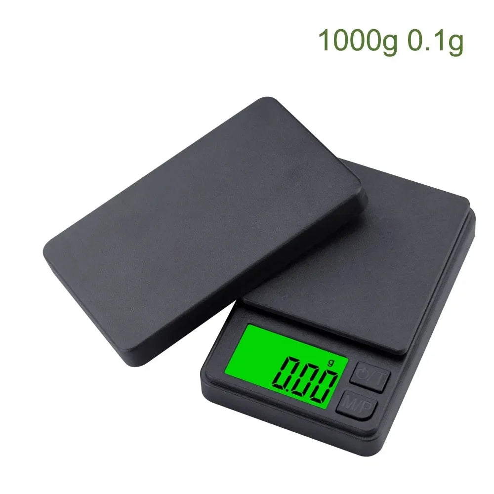 Digital Scale Gram Food Jewelry Ounces Grains Scale Scale Precision Pocket 1000g X 0.01g Backlit LCD Mini Scale for Travel
