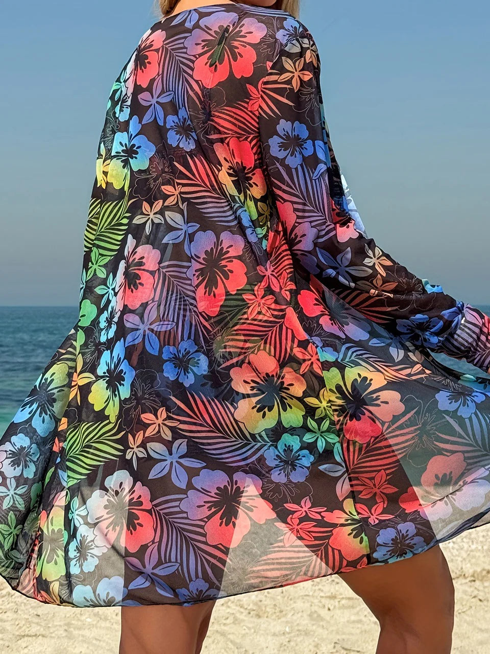 3 Pieces Tie Dye Bikinis Swimsuit 2025 New Women Drawstring Front Swimwear Female High Waist Shorts Bathers Swim Suit Beachwear