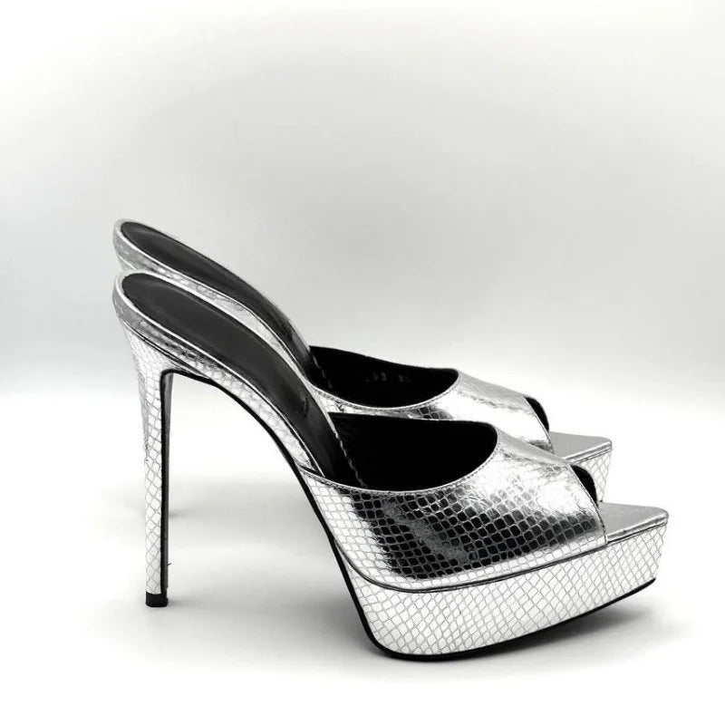 2026 Summer Women High Heeled Shoes for Woman's Pointed Toe Peep Toe Stiletto Platform Pumps Sexy Ladies Wedding Dance Shoes