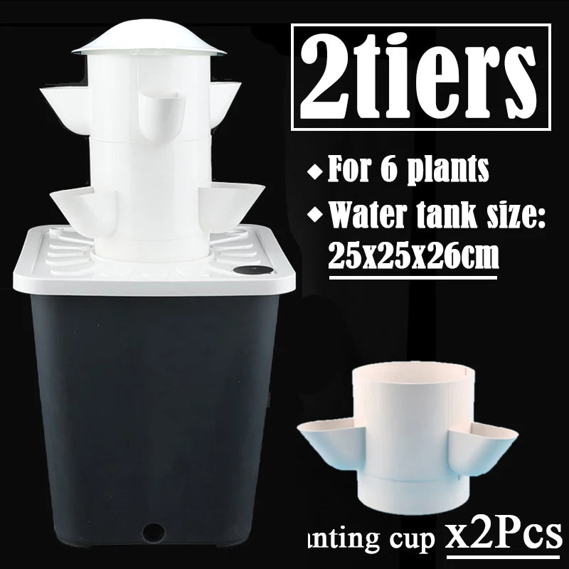 DIY Hydroponic Growing System Home Vertical Tower Veg Planter Indoor Vegetable Fruits Soilless Cultivation Equipment