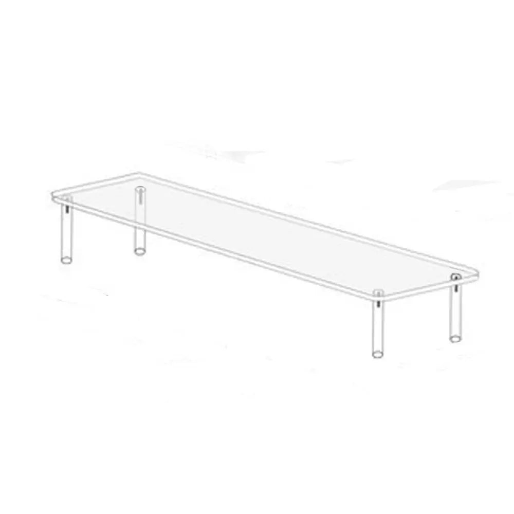 1-5 Tier Acrylic Display Stand Durable Display Rack For Cupcake Perfume Doll Transparent Trapezoidal Blind Box Storage Shelf