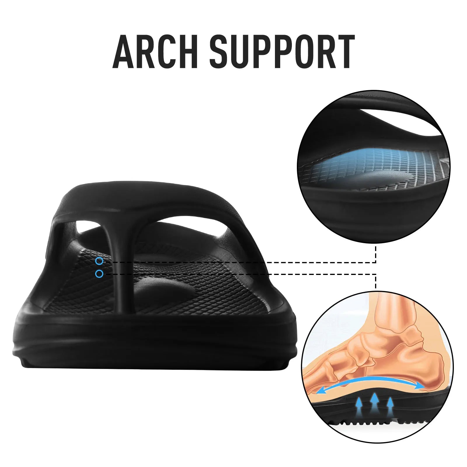 Bebealy Women Orthopedic Slippers With Arch Support Outdoor Men Slippers Soft Antiskid Home Slippers Indoor EVA Cloud Slippers