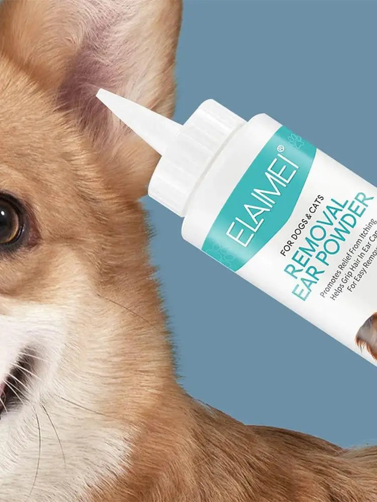30G Dog Ear Powder Ear Wash Powder Safe Dog Cleaner for Healthy Ears Odor Removal Pet Accessories Ear Cleaner for Rabbits Cats