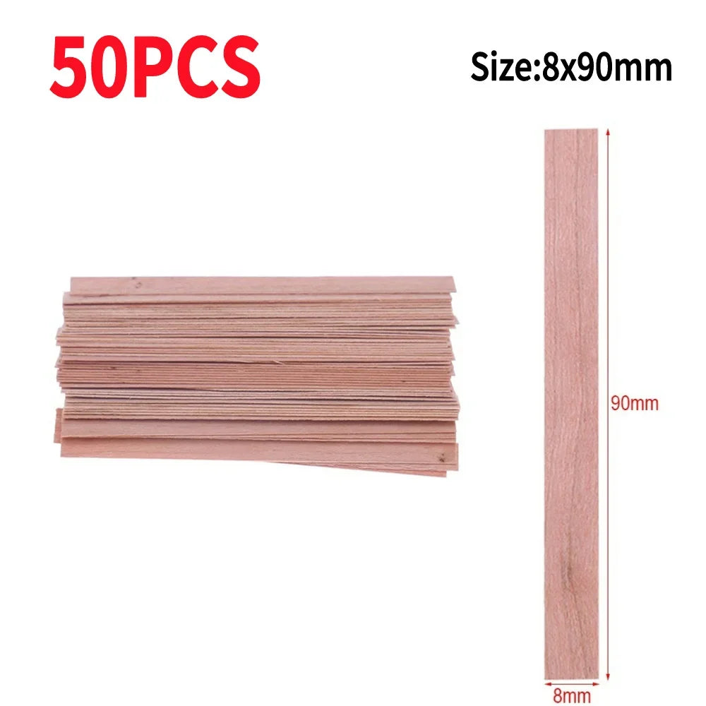 50/100PCS Wooden Candle Wicks Smokeless Candle Wicks Handmade Candles Soy or Soy Parffin for DIY Candles Making Supplies Tools