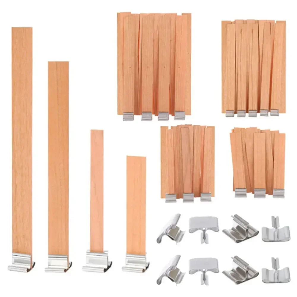 DIY Wood Wick Soy Candle Kit All-in-One Set for Single-Wick & Scented Candles Relaxing Craft for Beginners