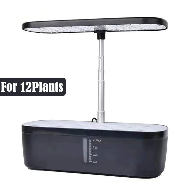 12 Holes-Hydroponic System Kits Indoor Soilless Cultivation Equipment LED Plant Growth lamp Vegetable fruit herb Planting Box