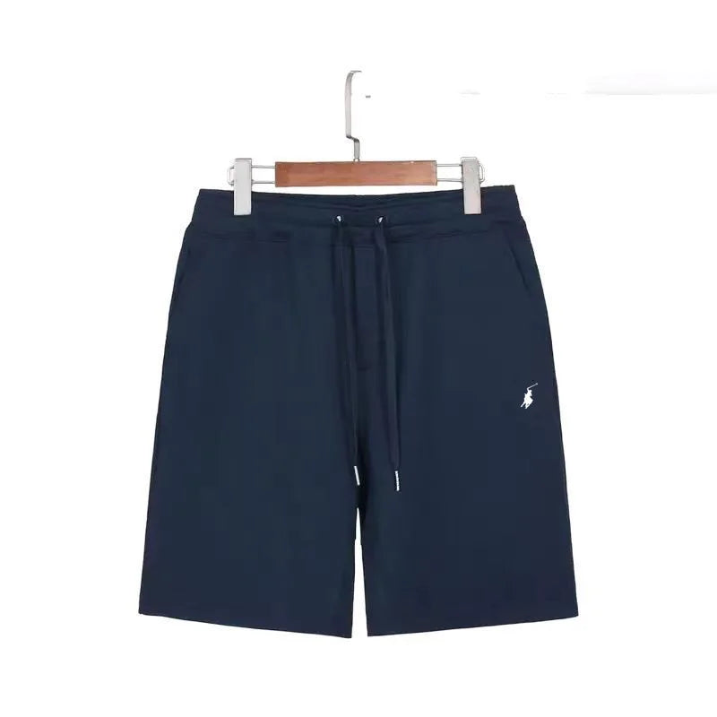 2026Summer casual men's shorts, POLO sanitary pants, solid color sports pants, casual vacation, loose fit