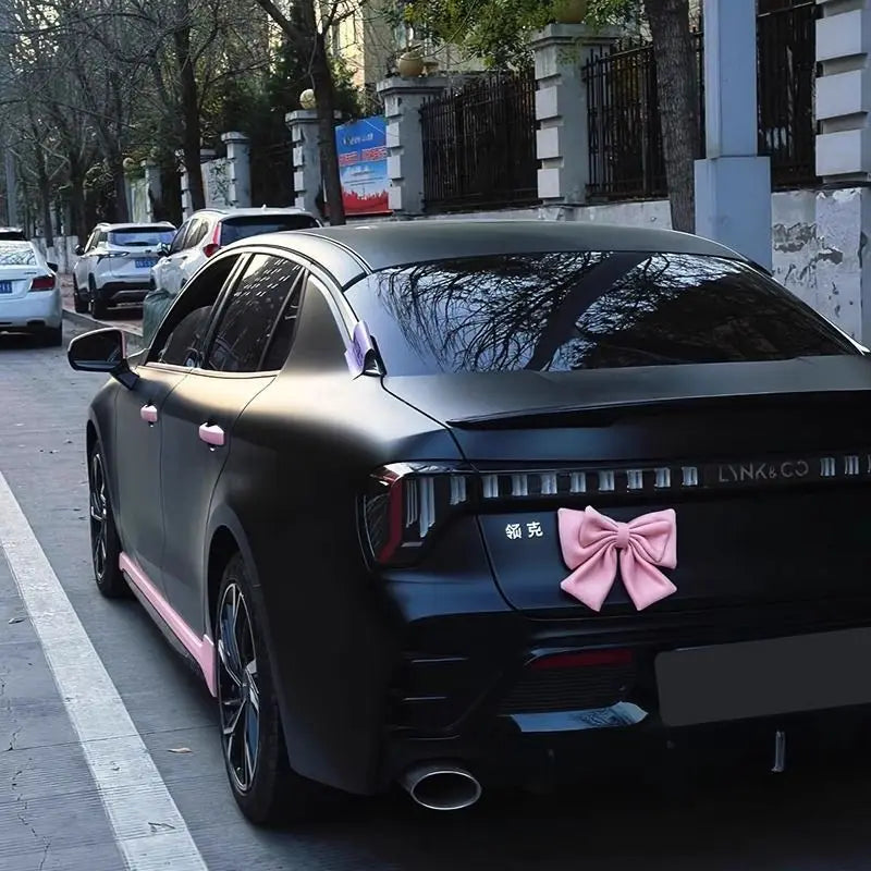 Car Bow Pink Car Accessories for WomenExterior Cute Car Decor Fits All Car ModelsEnhances Car Aesthetics
