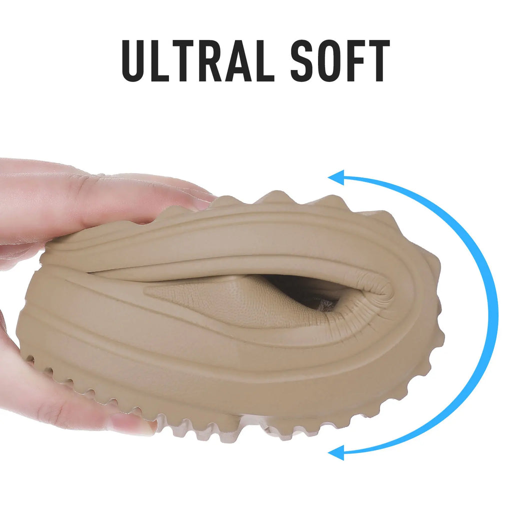 Bebealy Women Orthopedic Slippers With Arch Support Outdoor Men Slippers Soft Antiskid Home Slippers Indoor EVA Cloud Slippers