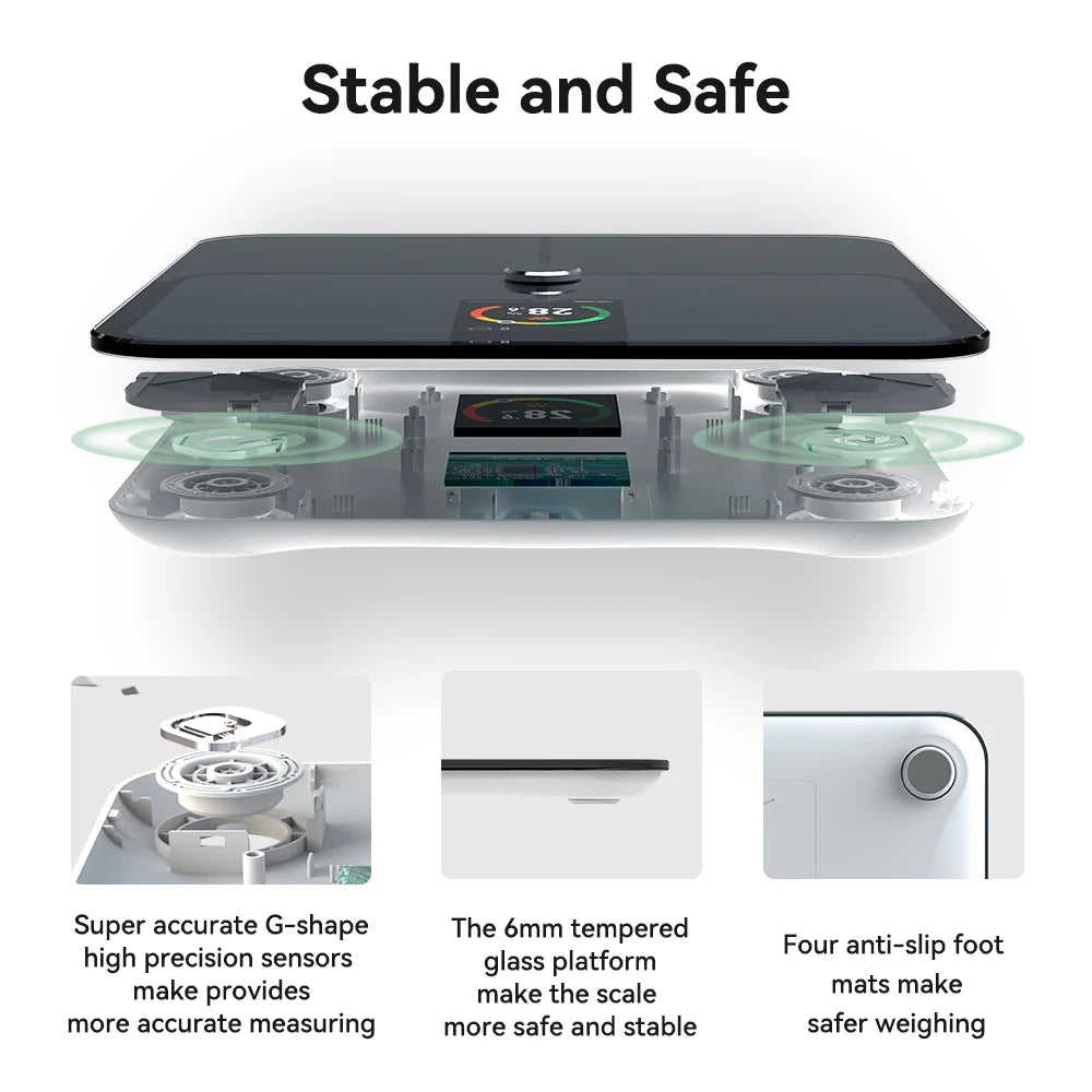 Digital Bathroom Scale  Smart Body Balance Body Fat Scale for Human Weighing Balance BMI Analyzer