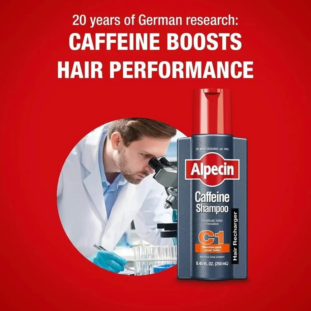 Alpecin Caffeine Shampoo Natural Coffee Extract Strengthen Hair Roots Deep Cleaning Oil Control Repair Damage Hair Care Shampoo