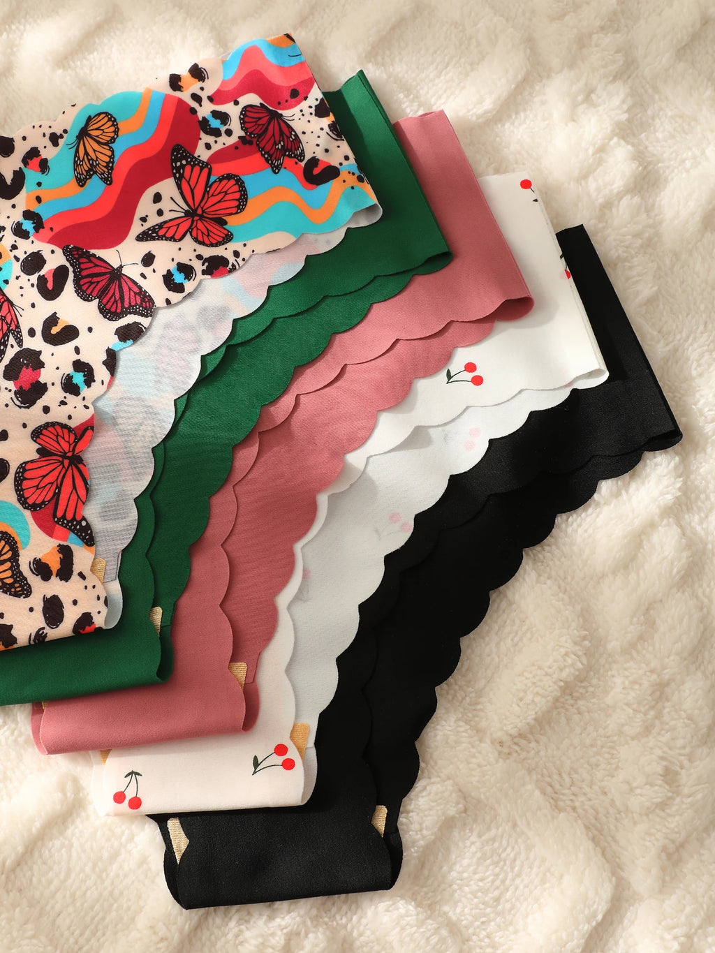 5pcs women's underwear, multi-color, seamless, sexy and comfortable bikini panties