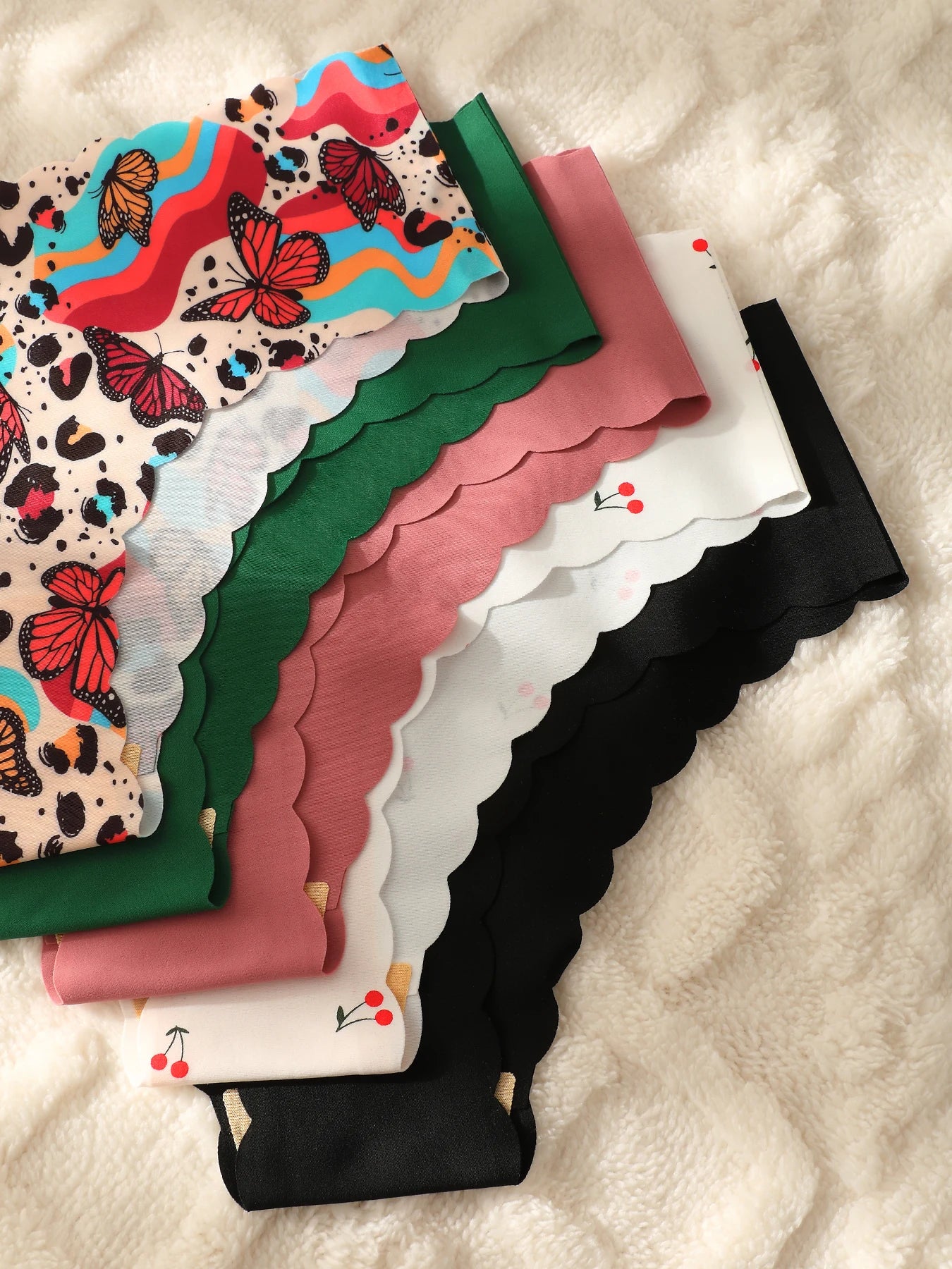 5pcs women's underwear, multi-color, seamless, sexy and comfortable bikini panties