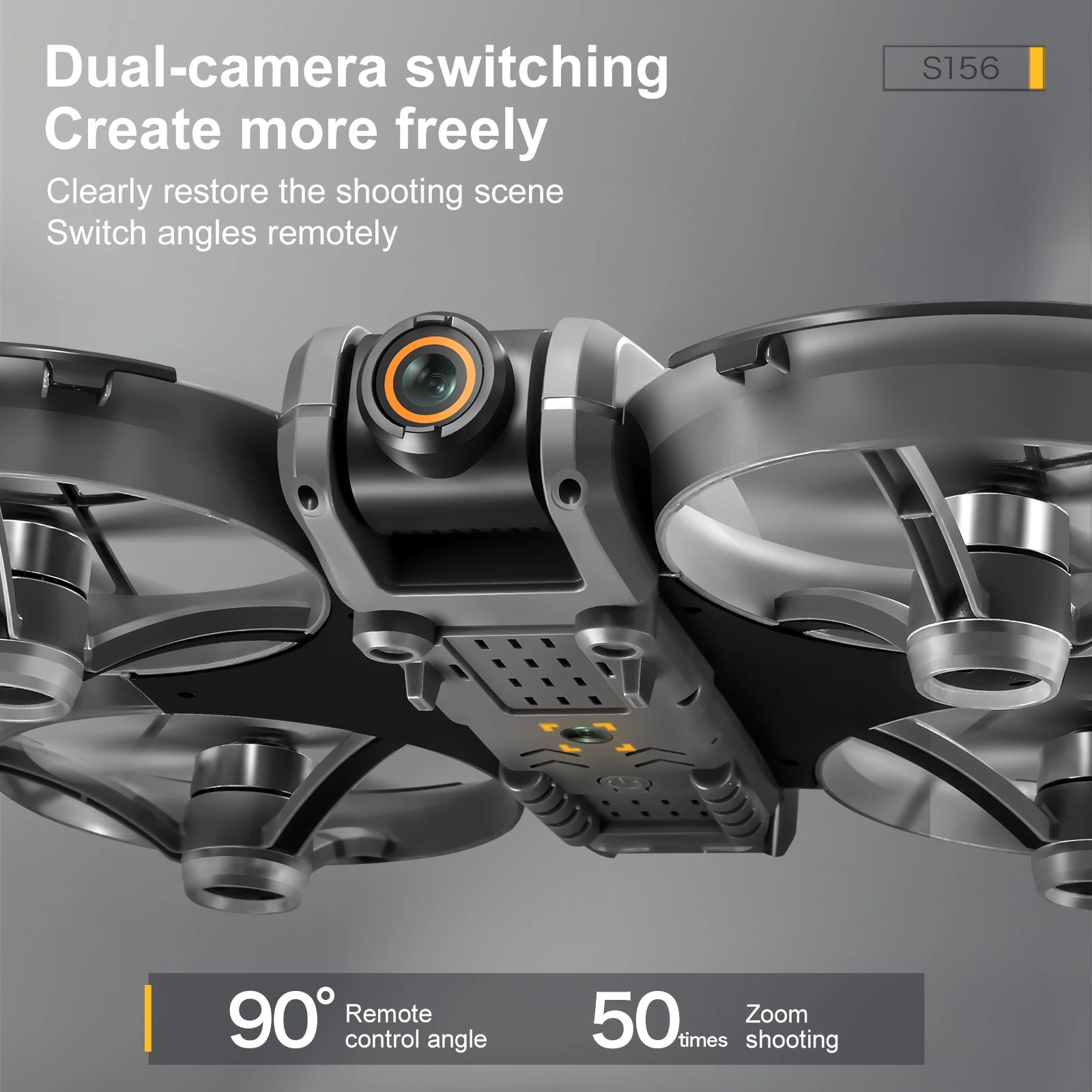 Drone with Camera 4K HD Video Stable Hover 180° Adjustable Lens 3D Flip RC Drones FPV Brushless Optical Flow Quadcopter UAV