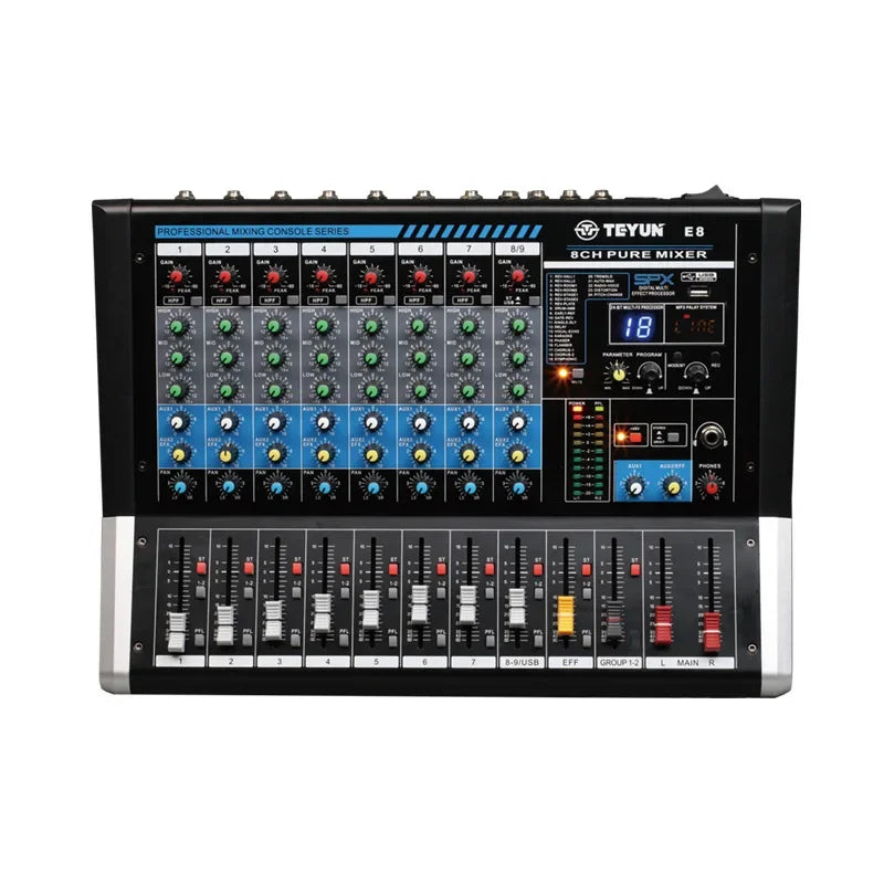 Dj Controller Mixer Audio Sound Mixing Table Card Professional Pc Digital Consoles Interface Console Pro Equipment 6/8/12Channel