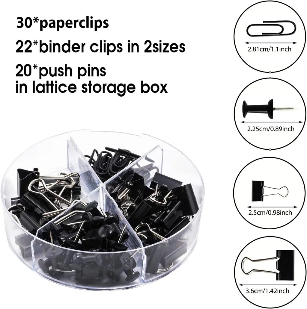 Desk Organizers Accessories Office Supplies Set Stapler, Pen Holder, Phone Holder, Scissors, Pen, Ruler, 30 Paper Clips, 22 Bind