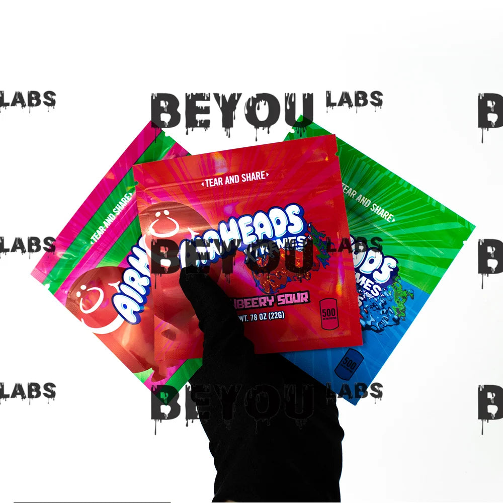 3.5g Plastic Standing Opp Pouches Matte Laser Smell Proof Zipper Self Sealed 1G Aluminum Foil Packaging Cookie Gummy Chocolate