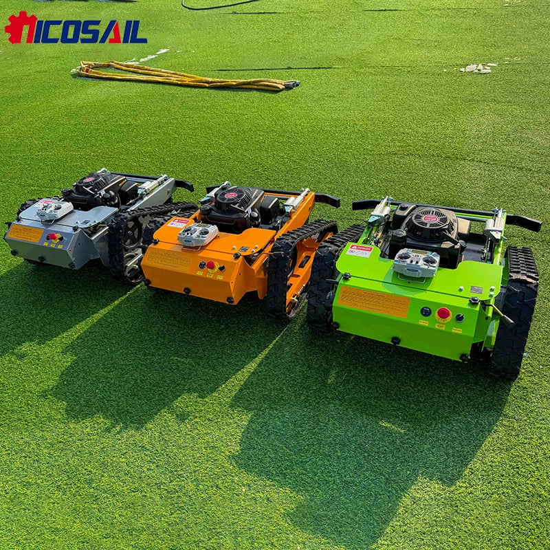 Customized High Quality 24V Grass Cutting Low Emission Remote Control Lawn Mower with CE EPA EURO5 Certificated
