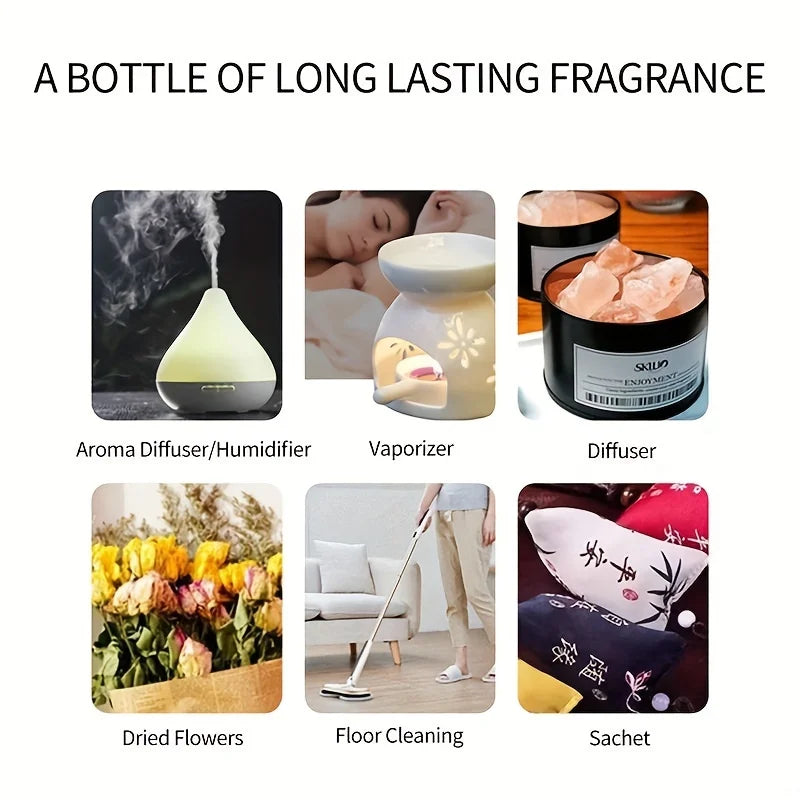 12 Kinds Of Organic Essential Oils, Aromatherapy Essential Oil Kit For Diffuser, Humidifiers, Aromatherapy, Candle Making(10ml)