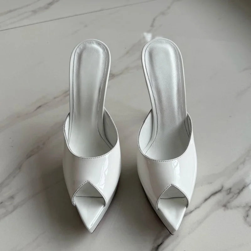 2026 Summer Women High Heeled Shoes for Woman's Pointed Toe Peep Toe Stiletto Platform Pumps Sexy Ladies Wedding Dance Shoes