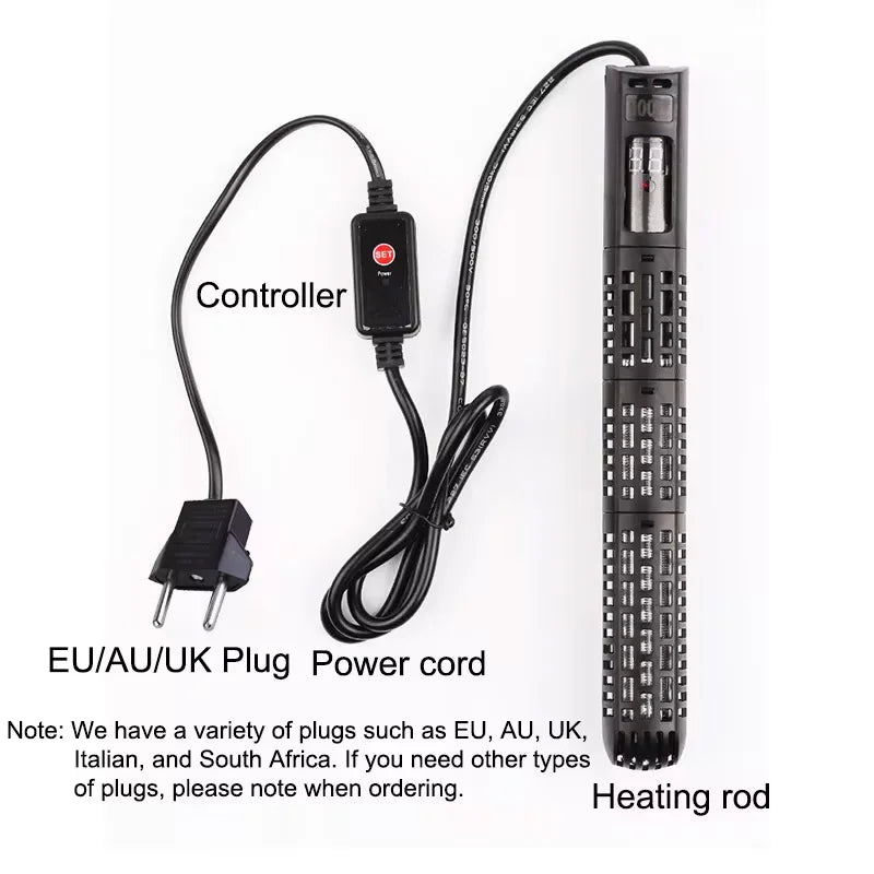 Aquarium Submersible Heater Fish Tank Water Heating Rod Constant Aquarium Thermostat Temperature Control 220-240V 50-500w