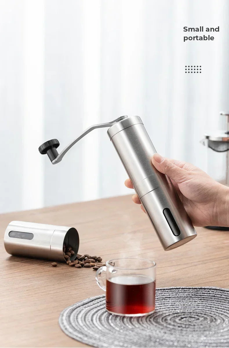 2025 Portable Stainless Steel Handmade Coffee Bean Grinder Multiple Legumes Grinder Easy To Clean Manual Coffee Grinder