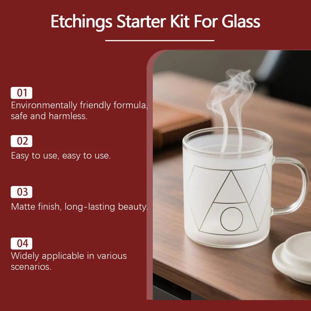 Easter Arts and Crafts Glass Handicraft Engraving Kit with 6 Tools Engraving Kit for Glass Beginners That Creates Engraving