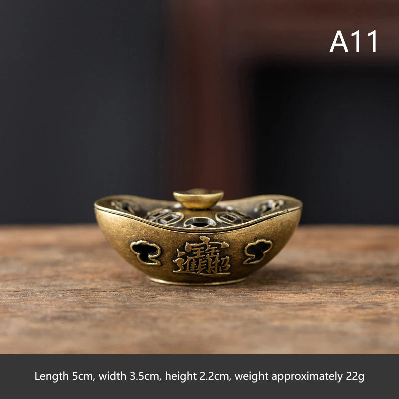 Brass Incense Burner Metal Aromatherapy Holder Unscented Ideal For Yoga Meditation Bedroom AmbianceHome Decor