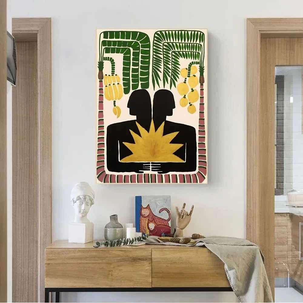 Ancient Egypt Abstract Anime Poster No Framed Kraft Club Bar Paper Vintage Poster Wall Art Painting Bedroom Study Stickers