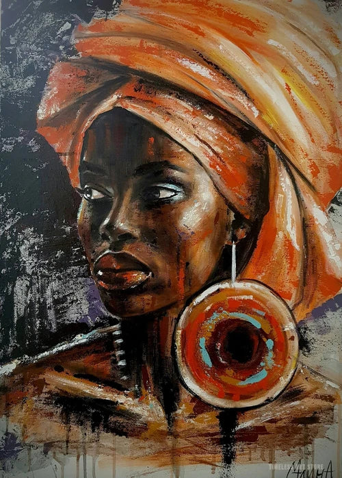 African Black Woman Graffiti Art Posters And Prints Abstract African Girl Canvas Paintings On The Wall Art Pictures Wall Decor