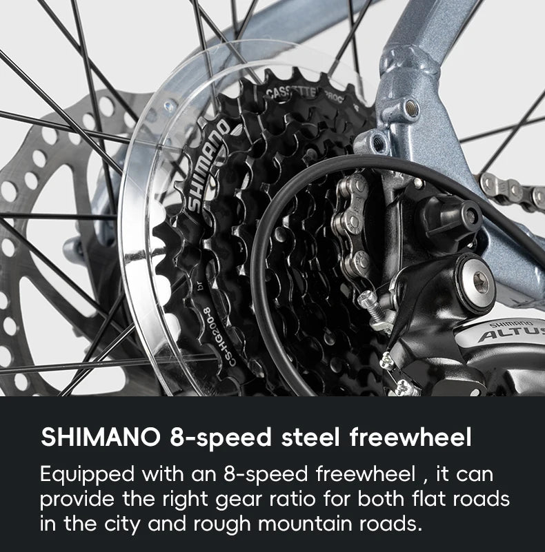 Adults Students Mountain Road Bike Aluminum Alloy 27.5-inch Internal Disc Brake 24-speed Bicycle For Men Women Bike