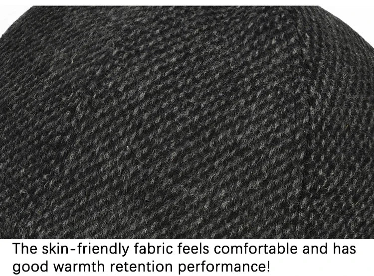 Baseball Cap Autumn Woolen Knitted Designer Men's Winter Cap Thicken Warm Hats with Earflaps Men's Brand Hats Dad Trucker Hats