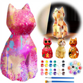 ABKJ-Diy Cat Crafts Night Light Painting Kit Arts And Crafts Suitable For Art Supplies Birthday Gifts