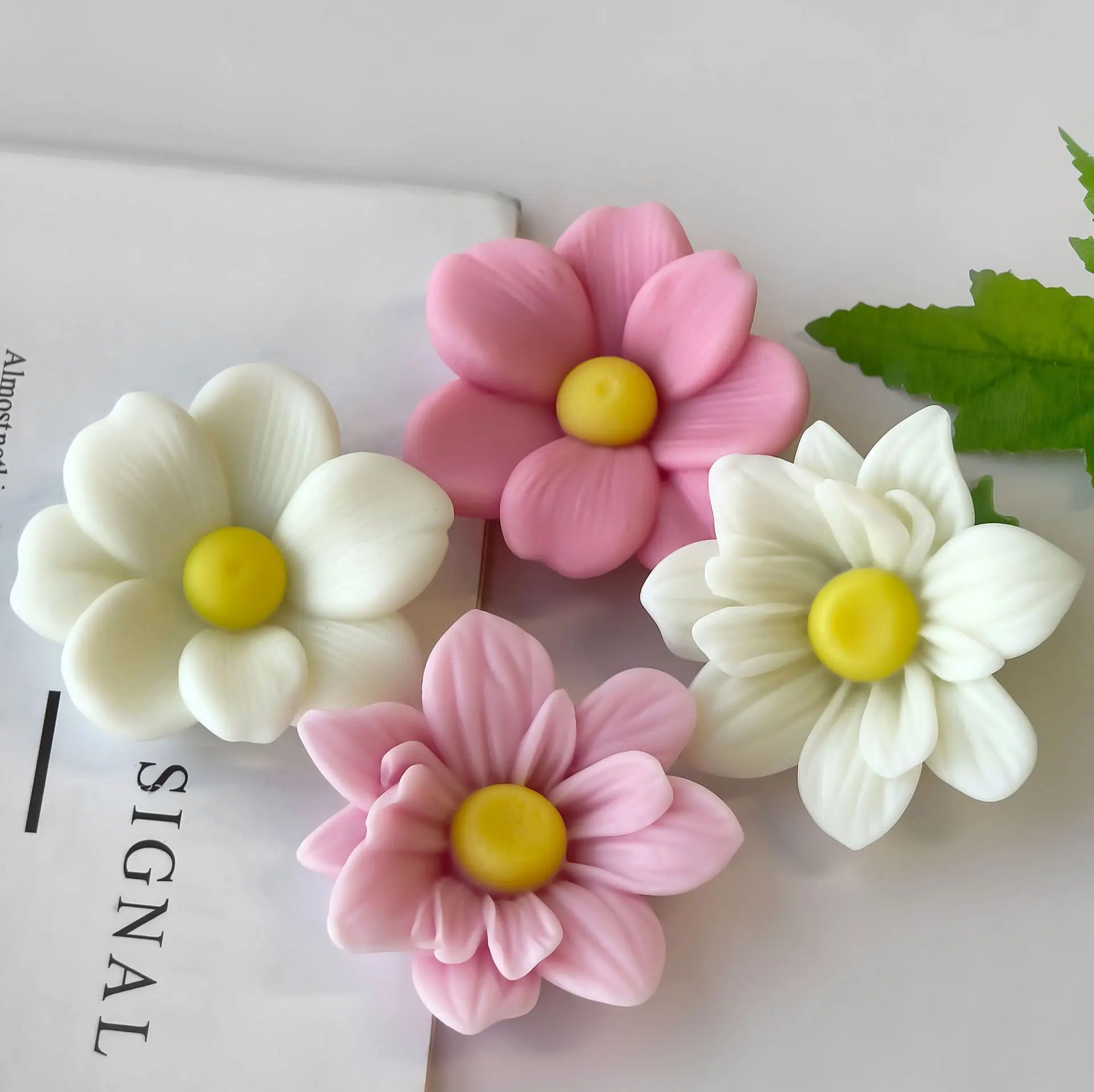 DIY Flowers Aroma Candle Silicone Mold Handmade Candy Chocolate Baking Mould Soap Candle Making Supplies