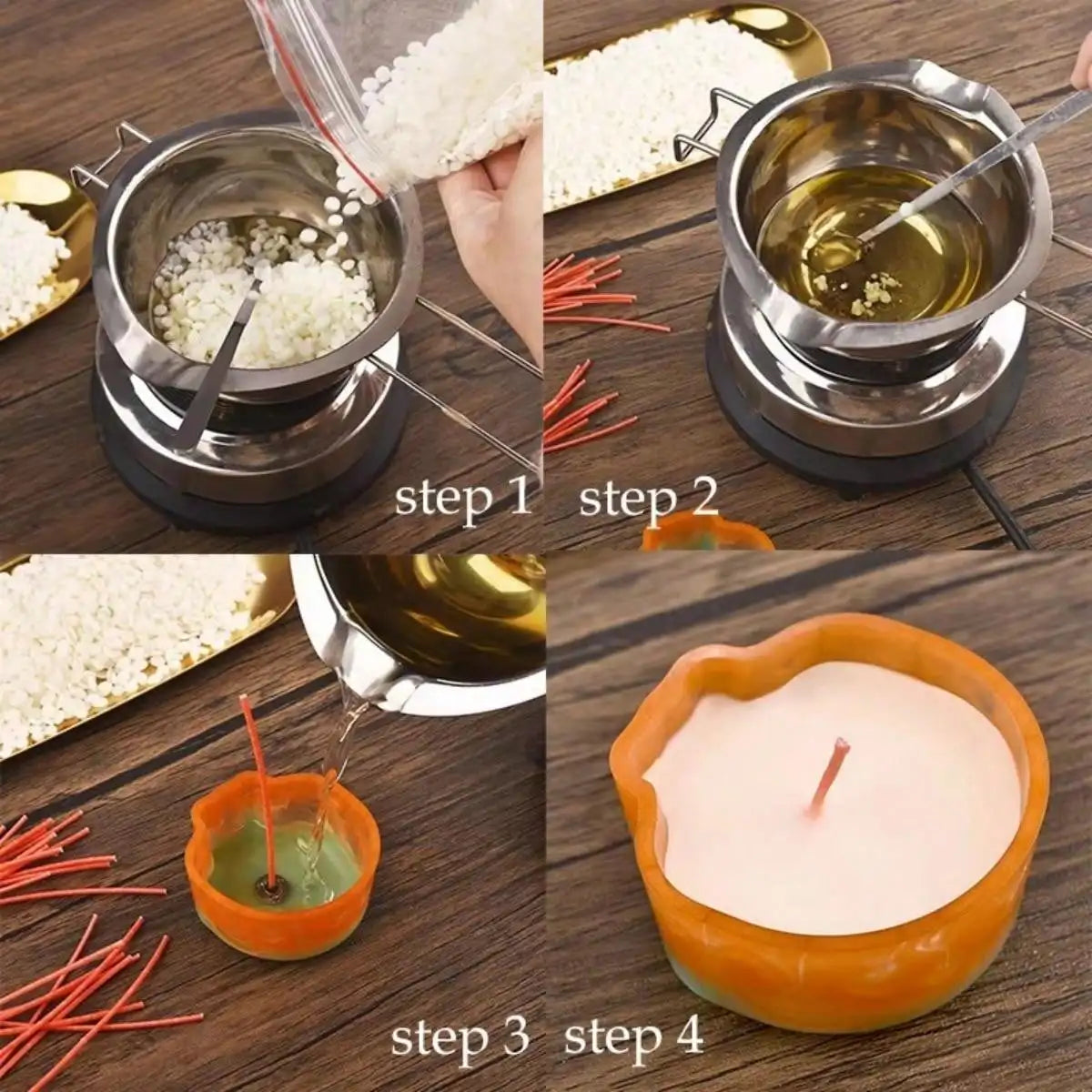 100/200/500/1000g Natural Soy Wax Flake Scented Candle Natural Material Additive-Free DIY Smokeless Candle Making Supplies mothe