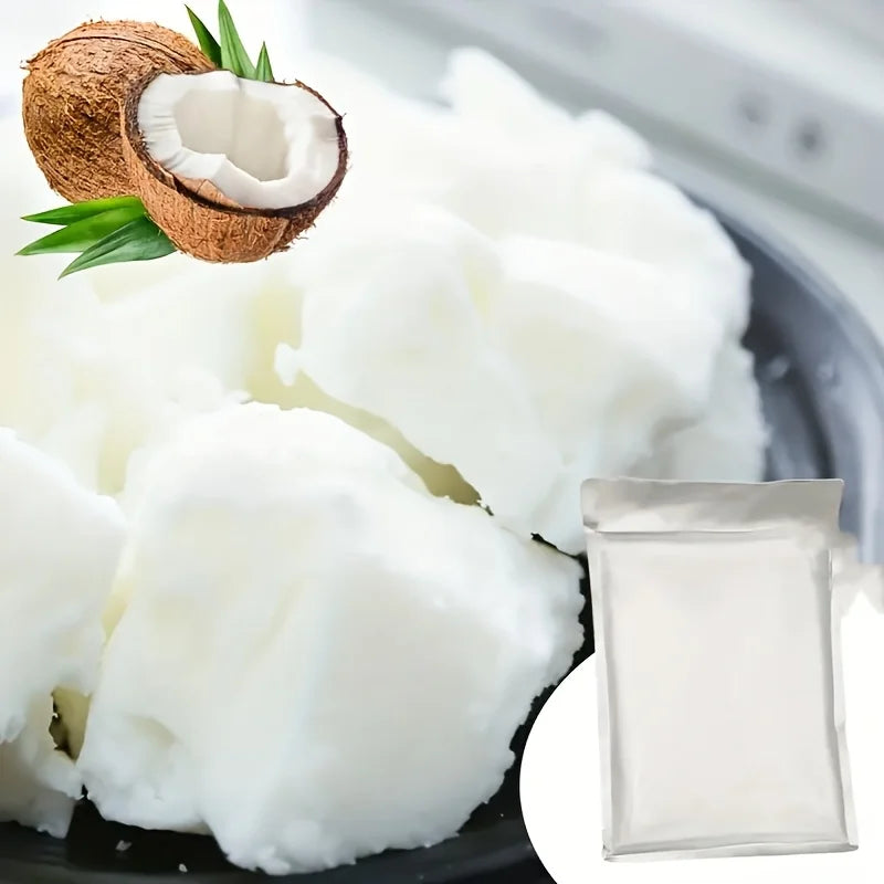 200g Real Coconut Candle Wax - All-Natural Wax for DIY Candle Making - Coconut Wax Blend - Creamy Blend for High Load Fragrance Formulations