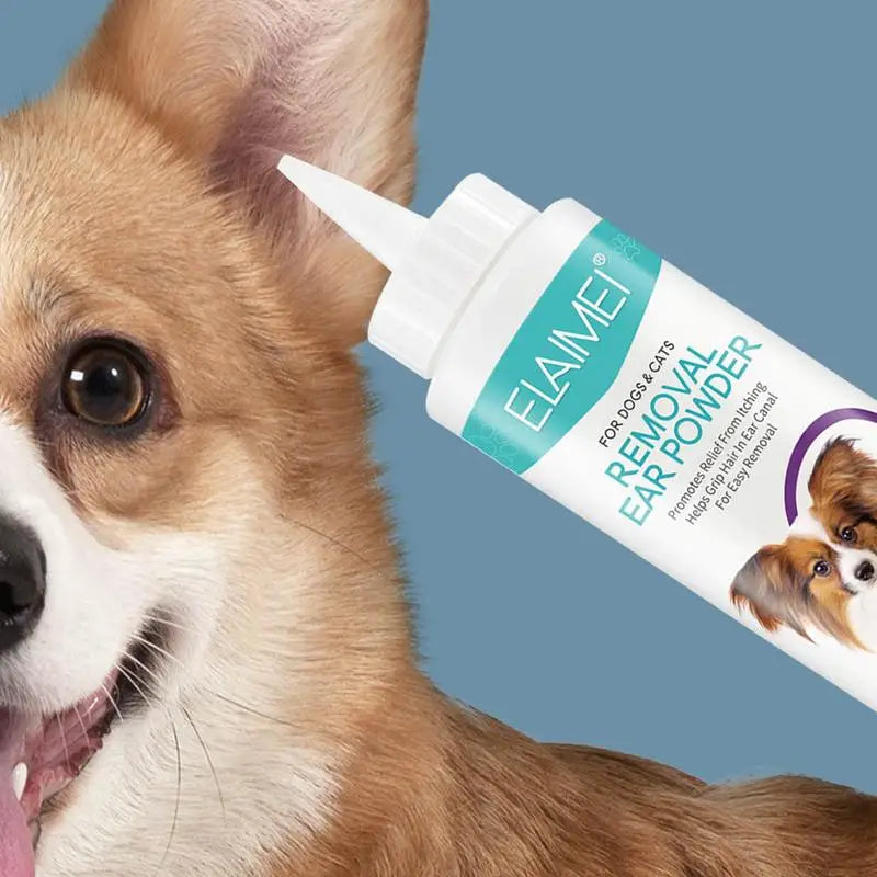 30G Dog Ear Powder Ear Wash Powder Safe Dog Cleaner for Healthy Ears Odor Removal Pet Accessories Ear Cleaner for Rabbits Cats