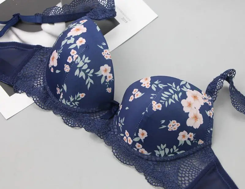 2025 New Sexy Bras Set For Big Boops Low Waist Panties Underwear Bralette Brassiere Cotton Plus Size Female Lingerie