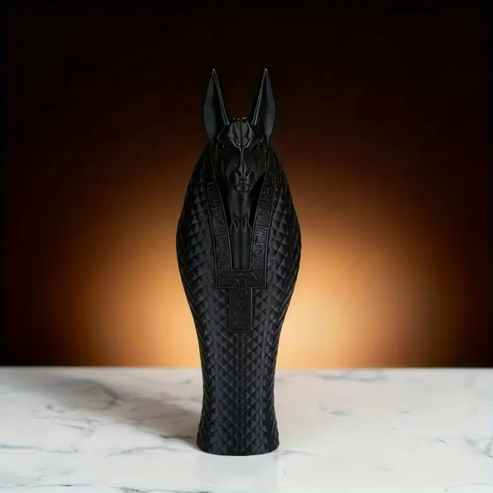 Egyptian God Anubis Statue, 3D Printed Ancient Egyptian Mysterious Guardian God Sculpture, Pet Enthusiast Dog Decoration Statue