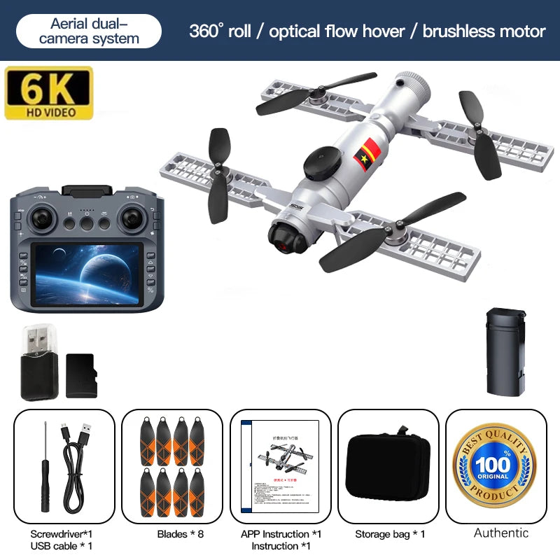 Drone Toy Gift 2026 New AE22 8K 5G infrared obstacle avoidance optical flow positioning brushless motor Oneclick spray function