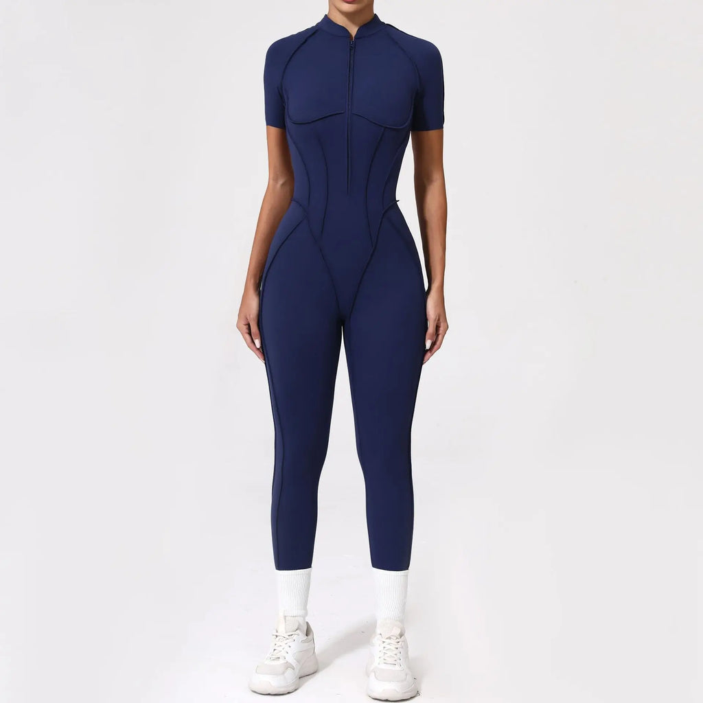 2025 New Style Women Yoga Apparel Workout Suit Gym Clothing Outdoors Sports Suit Short Sleeves Long Pants Suit Fitness Suit Set