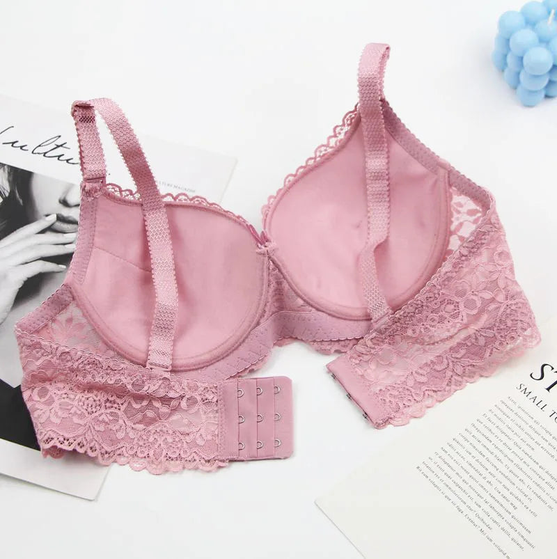 2025 New Sexy Bras 34/75 36/80 38/85 40/90 42/95 44/100 BC Cup Unerwear For Women Bow Floral Push Up Lingerie