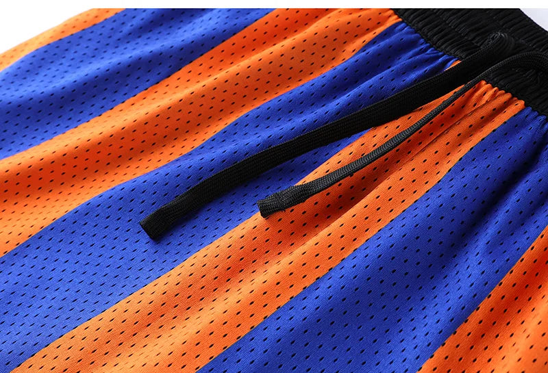 Boys Basketball Running Sports Loose Plus Size Shorts Tie With American Street Print Five Points Big Pants Gym Training